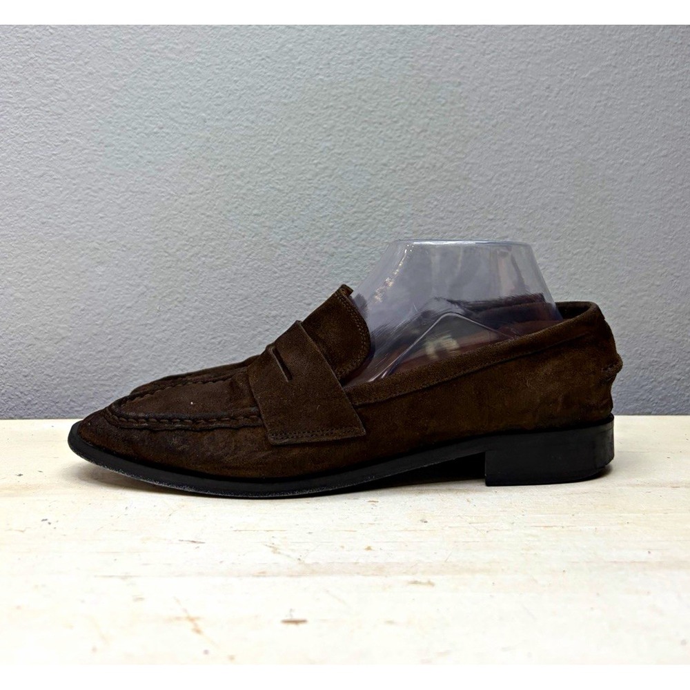 ATP Atelier Brown Suede Airola Loafers Size 39